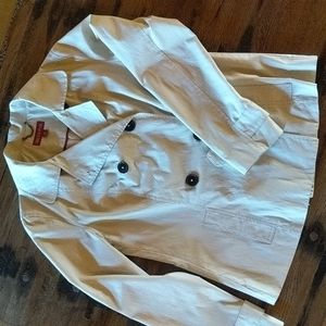 Classic Double Breasted Car Coat Style Jacket. Sz M
